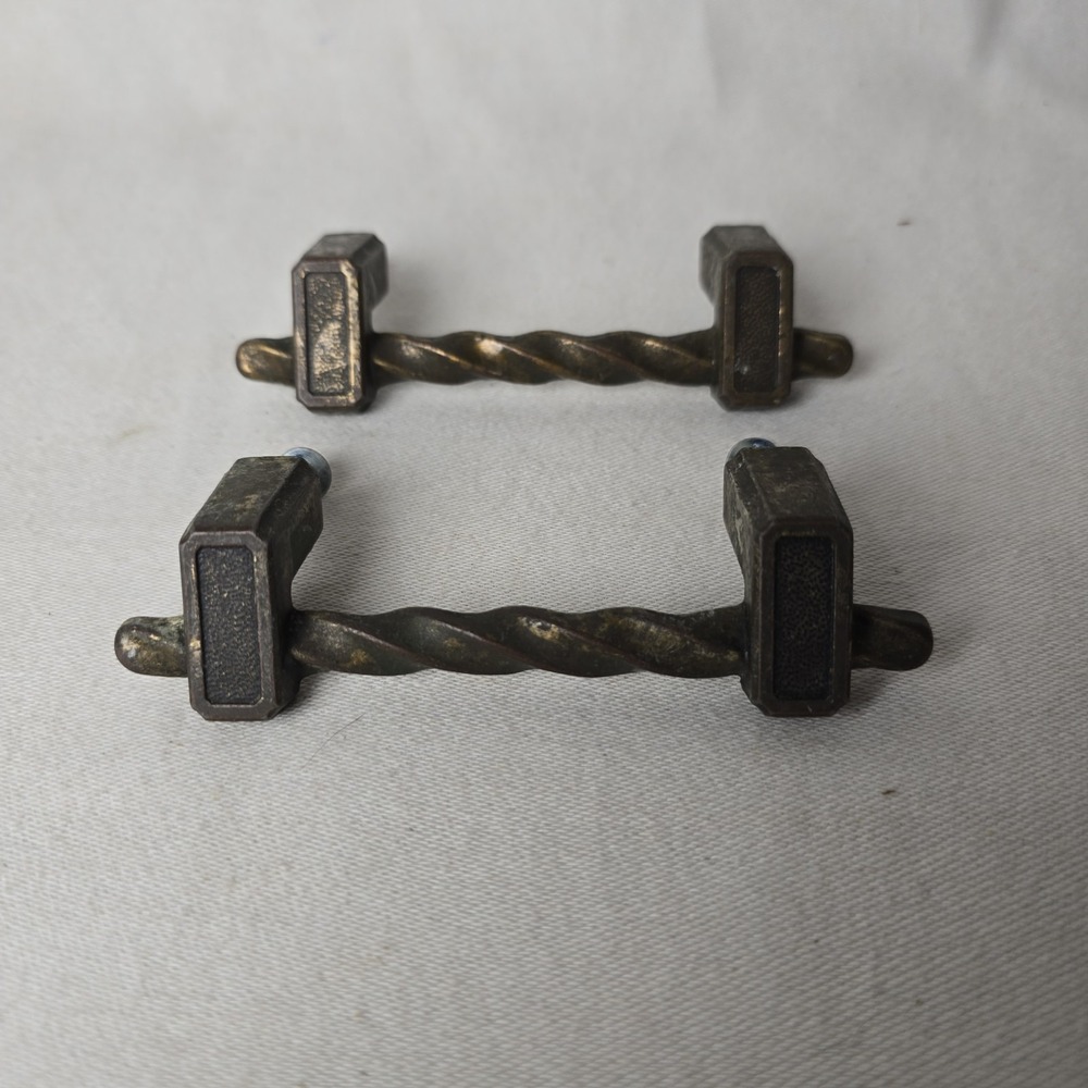 1967‎ Twisted Drawer Pulls 4 1/2"  Set Of 2 JB 3" Center